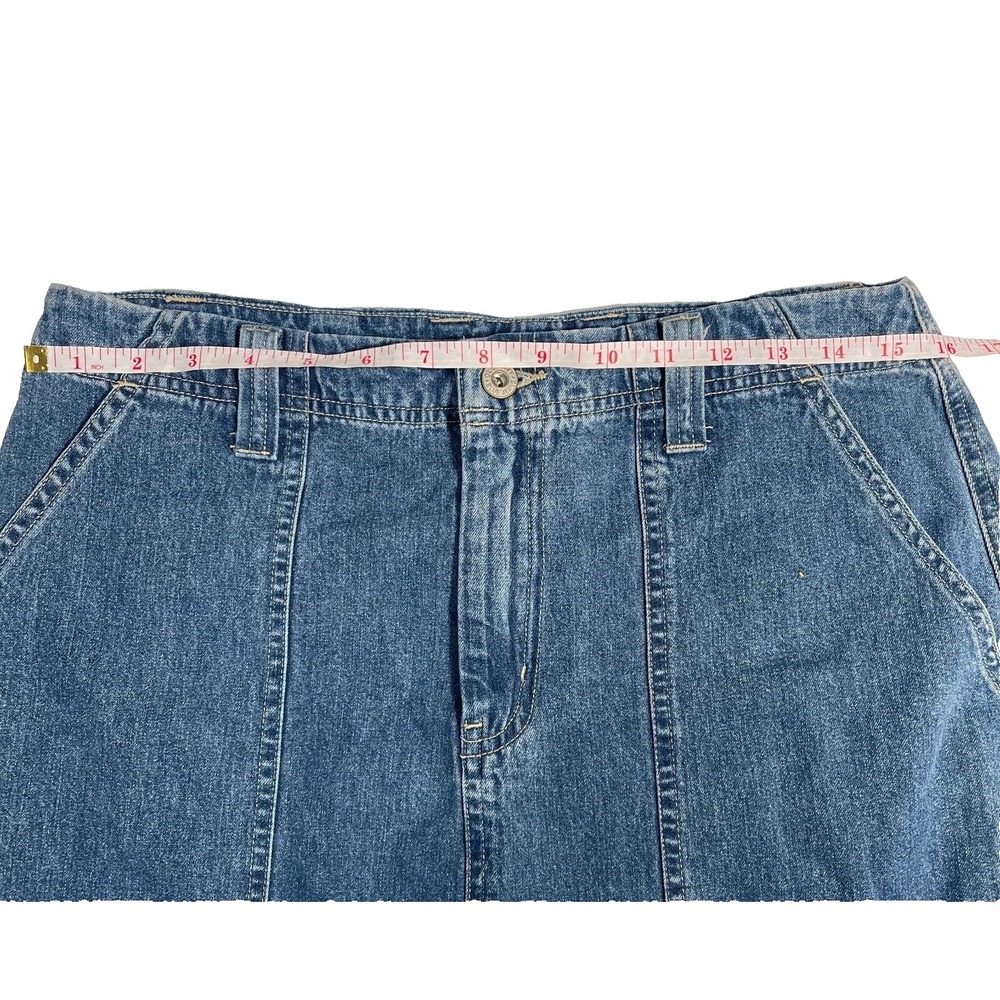 Old Navy Denim Skirt Women's 10 Blue Modest Western Ranch Prairie 90's Y2K VTG. - Picture 4 of 4